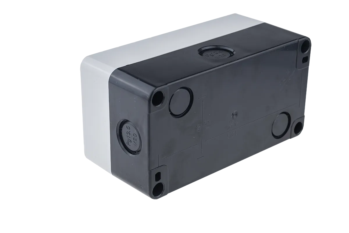 Корпус кнопочного поста, 3 отверстия, серый, IP54