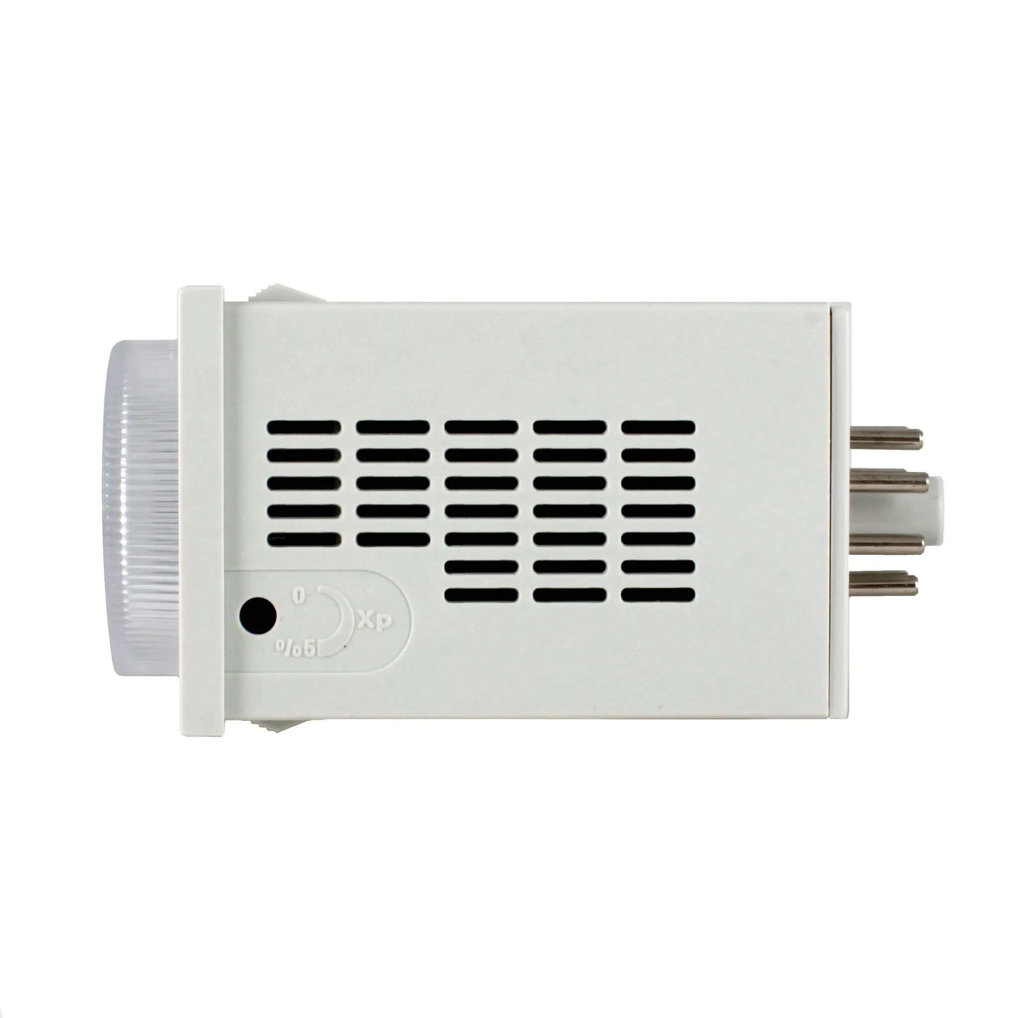 Температурный контроллер с аналоговым управлением, 48х48х82 мм,вход Pt100, 0...400C, выход реле, ON/OFF, 230VAC, электросоединение под розетку 8pin