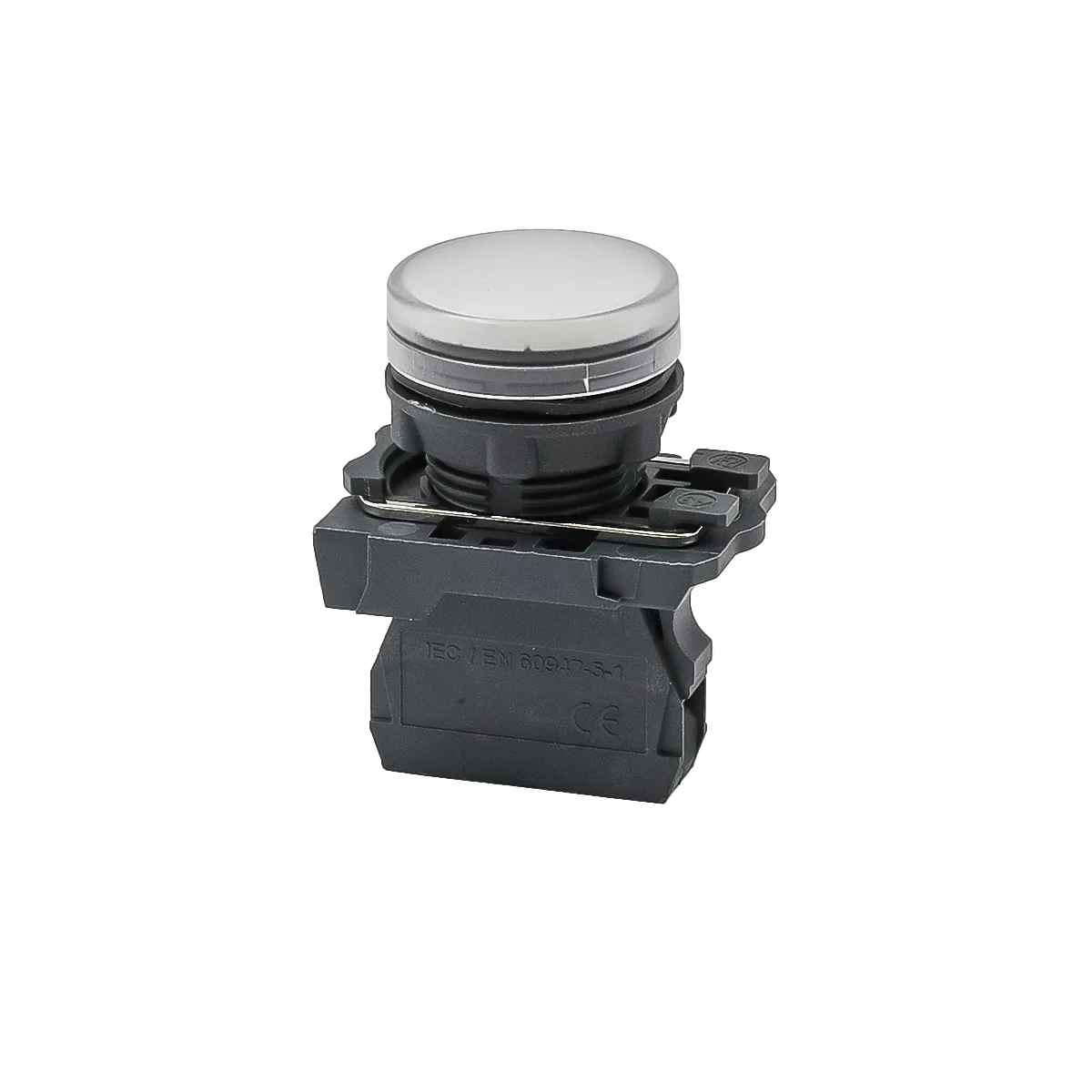 Лампа сигнальная белая, 24V AС/DC, IP65, пластик