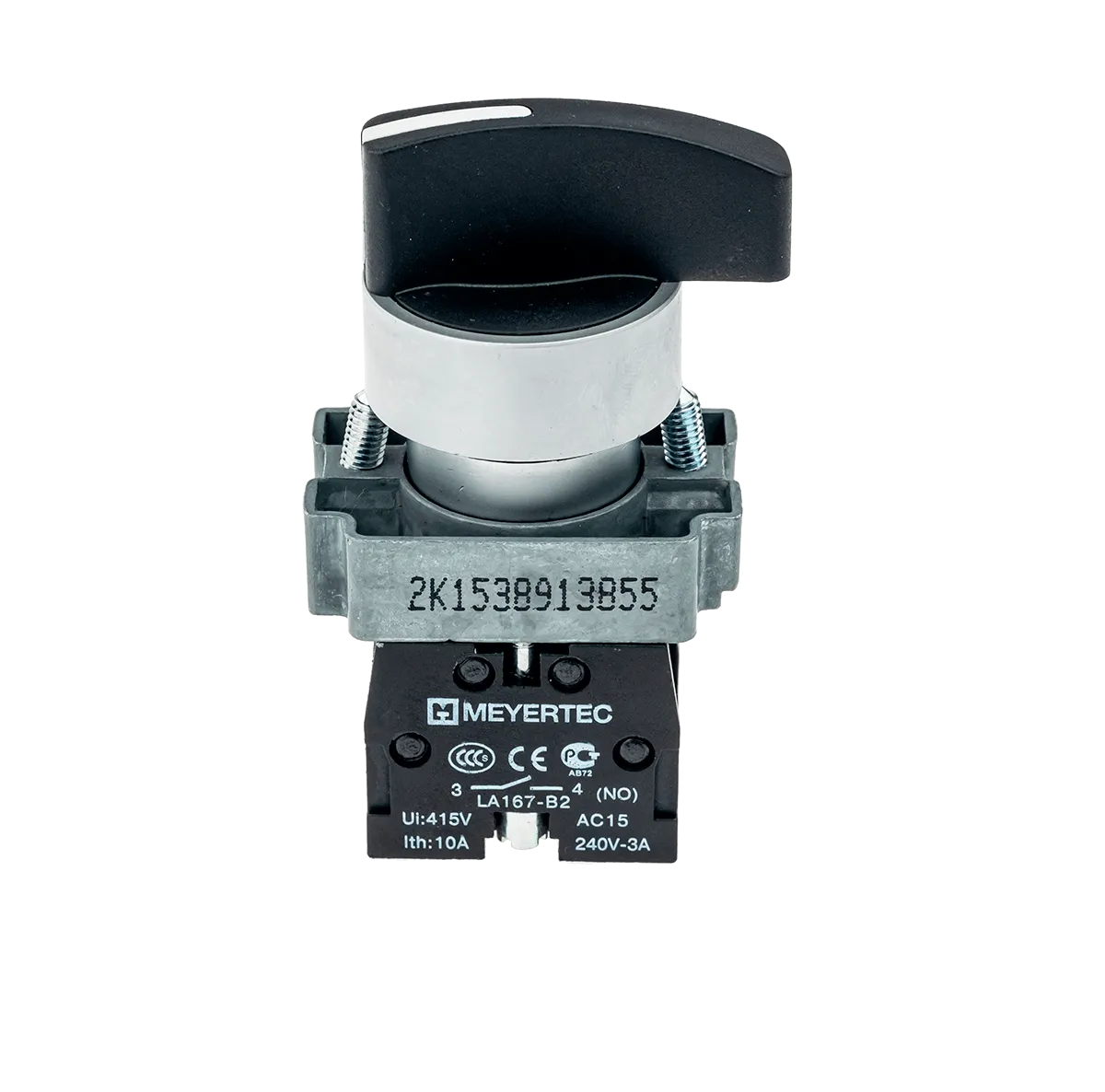 Переключатель длинная ручка, 2 положения, 1NO, с фиксацией