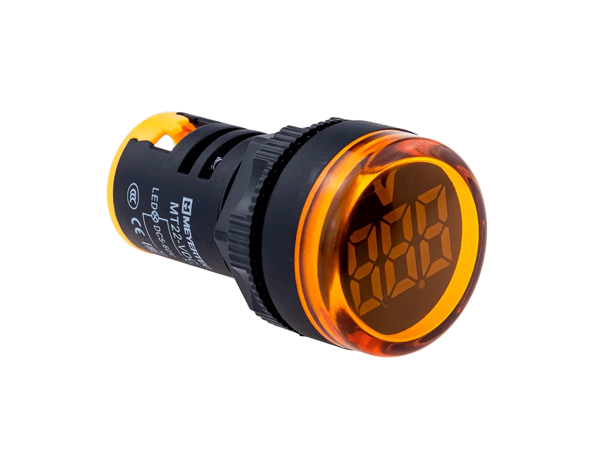 Индикатор напряжения, 5-60V DC, желтый