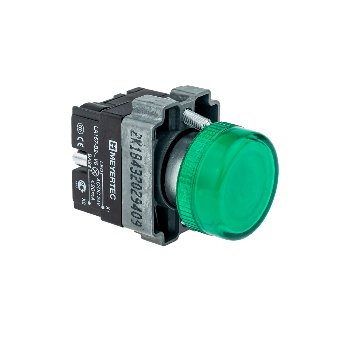 Сигнальная лампа зеленый, 24V AC/DC