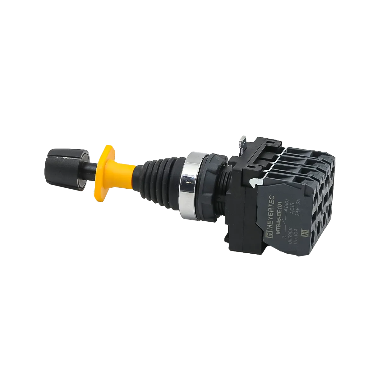 Джойстик в сборе, 4NO, 4 положения с возвратом и блокировкой