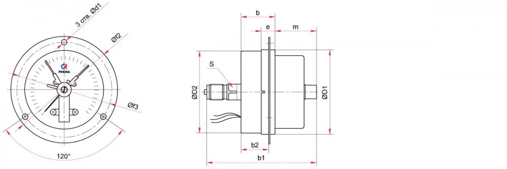Чертеж манометра