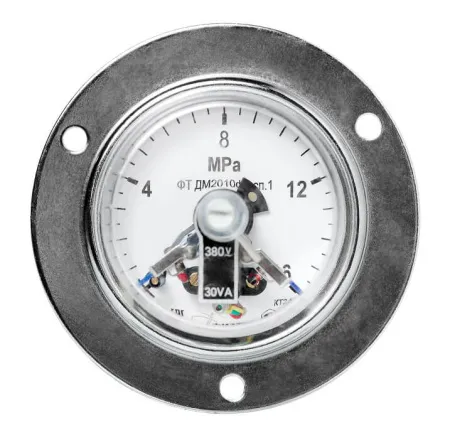Вакуумметры, мановакуумметры, манометры электроконтактные ДВ2010ф, ДА2010ф, ДМ2010ф исп 1 (Диаметр: 63 мм)