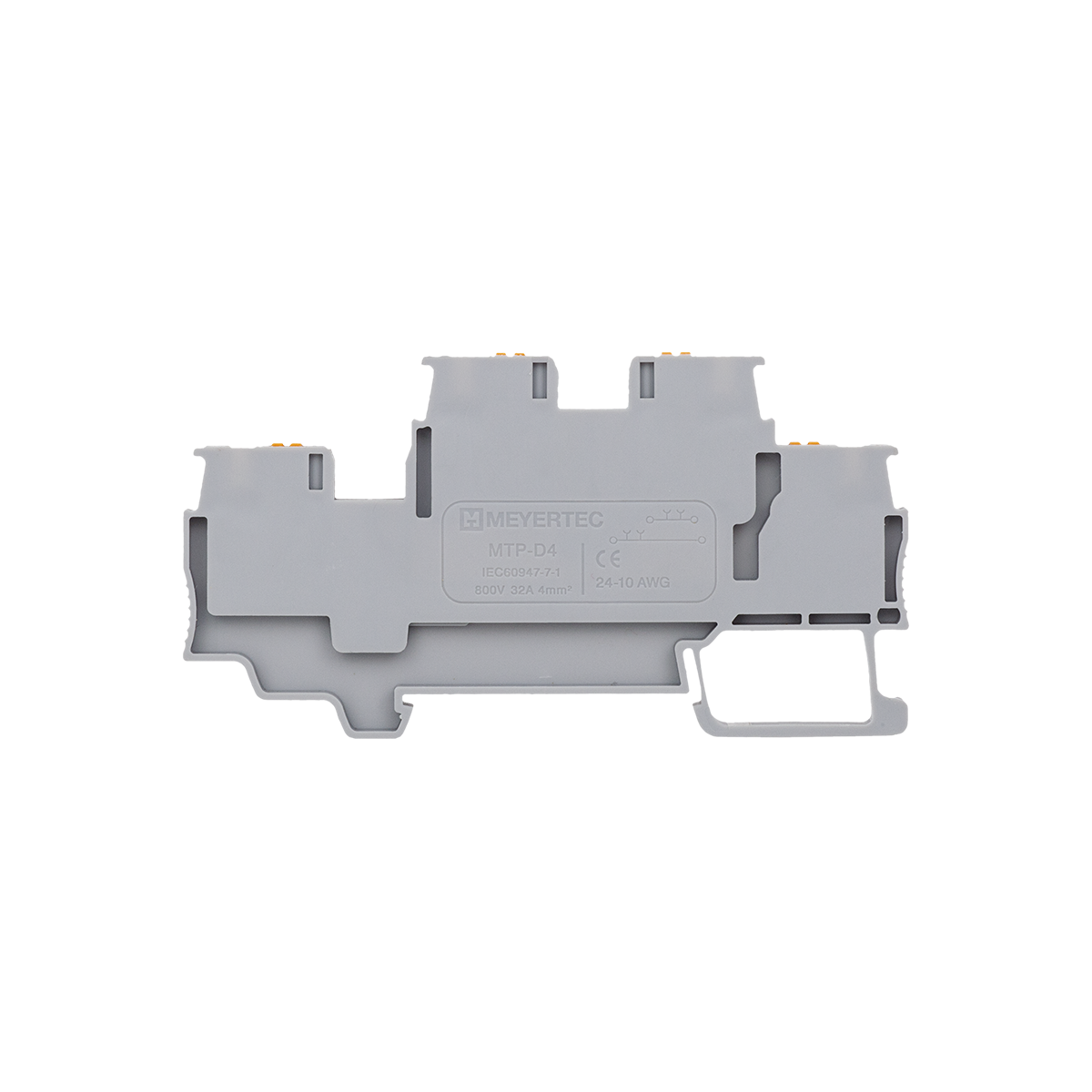 Клемма push-in двухуровневая, 4 мм²