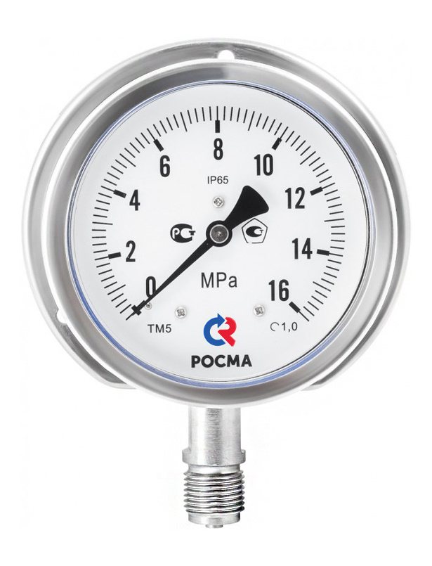 Манометры про­мыш­лен­ные кор­ро­зи­он­но­стой­кие виб­ро­ус­той­чи­вые ТМ-121, ТМ-221, ТМ-321, ТМ-521, ТМ-621