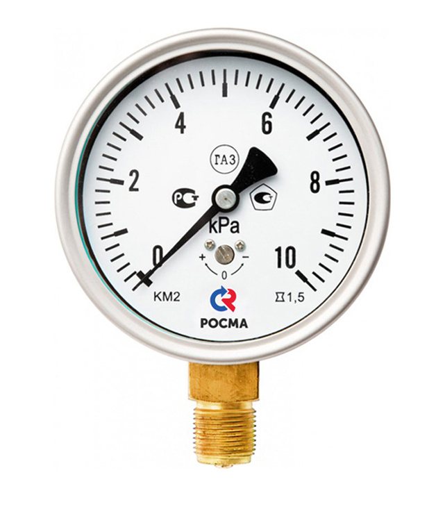 Манометры (напоромеры) КМ-11, КМ-12, КМ-22 и КМ-31 для изме­ре­ния низ­ких дав­ле­ний га­зов